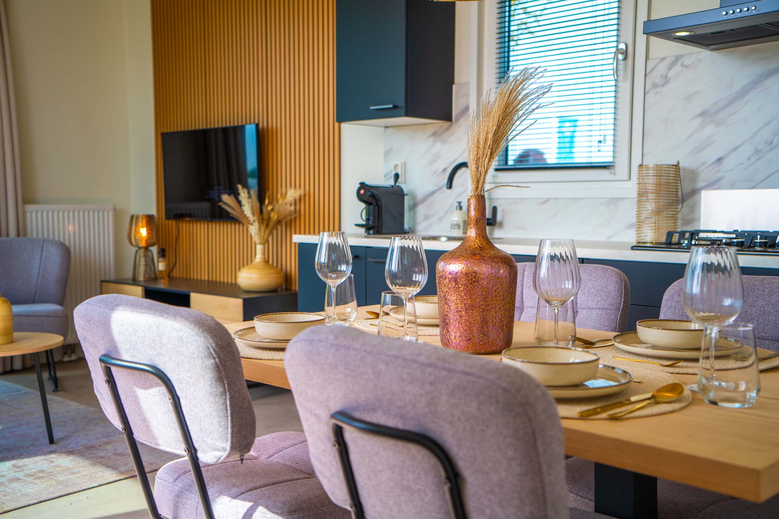 Resort Lexmond - Azura 4 personen - Interieur - Woonkamer - 2