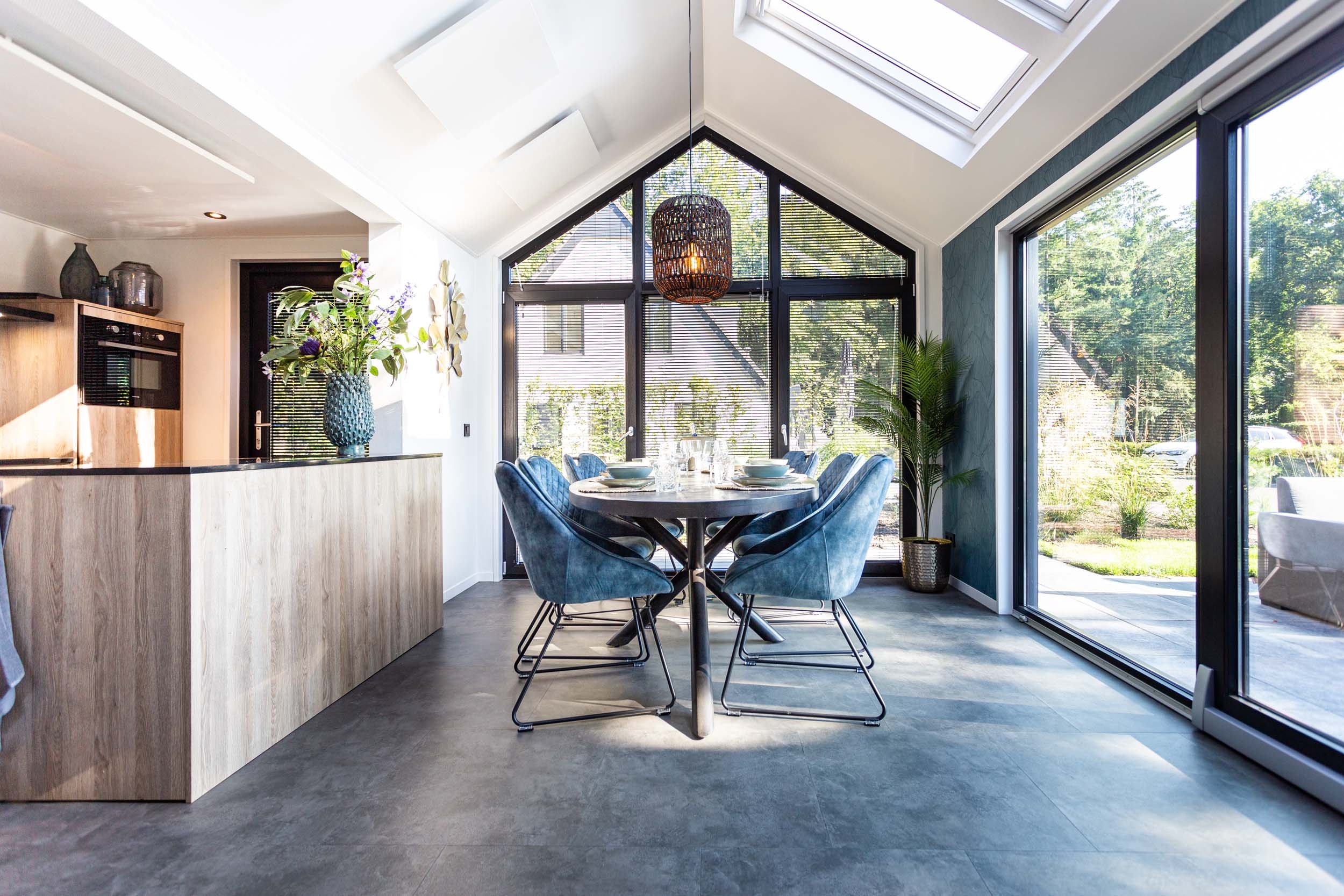 Residence Lage Vuursche - Lodge Royal Eco 4 personen - Interieur - Eetkamer - 2