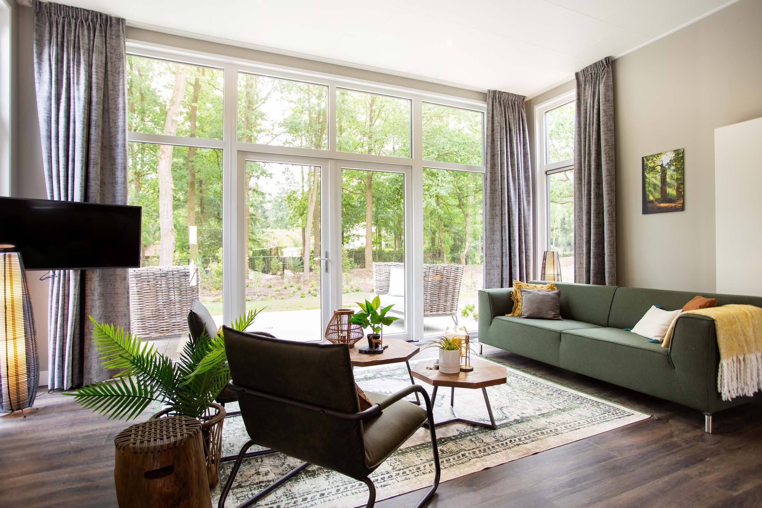 Recreatiepark Beekbergen - Beekhoeve 4 personen wellness - 276 - Interieur - Woonkamer - 2