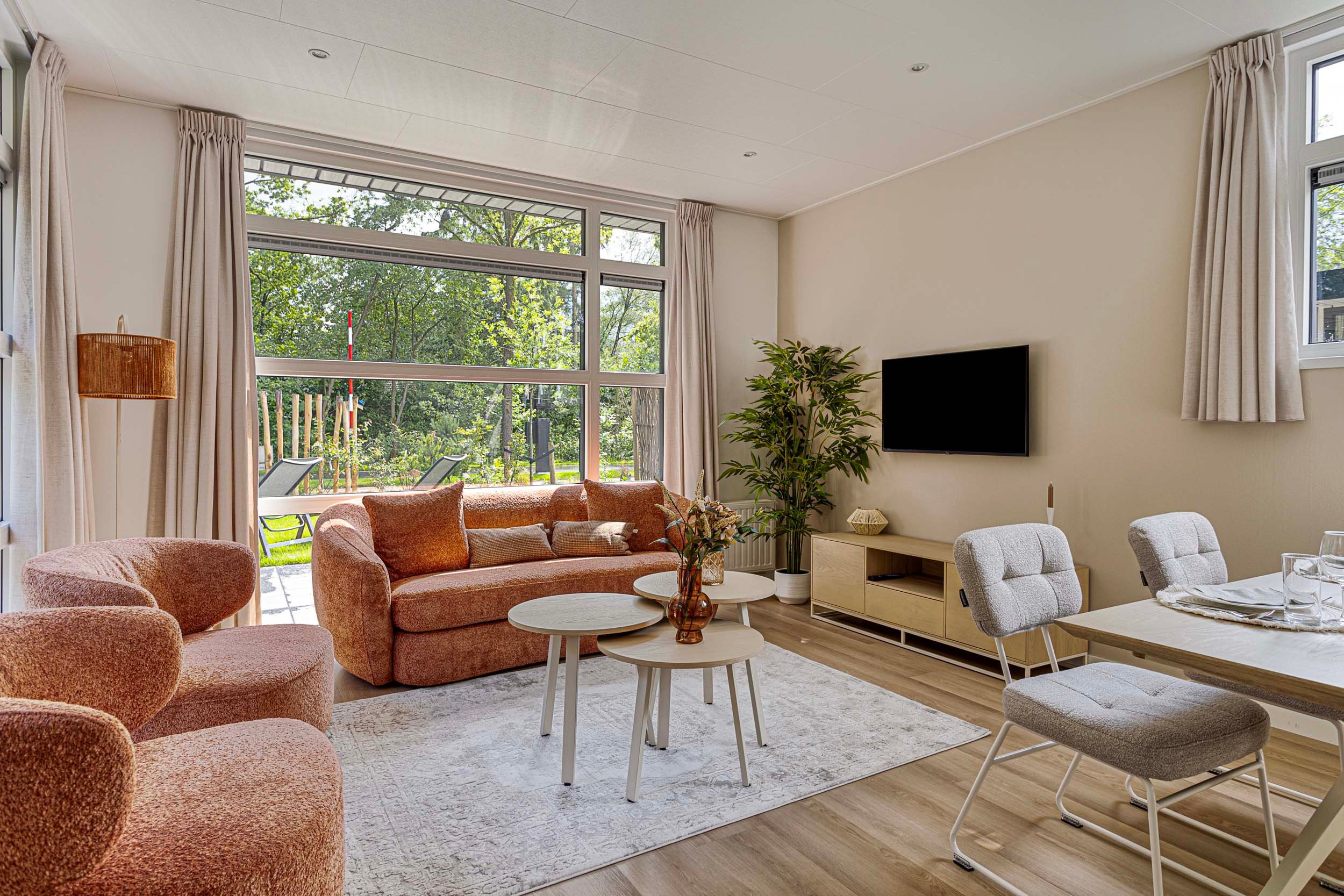 Resort de Brabantse Kempen - Bosvlucht 4 personen - 228 - Interieur - Woonkamer - 1
