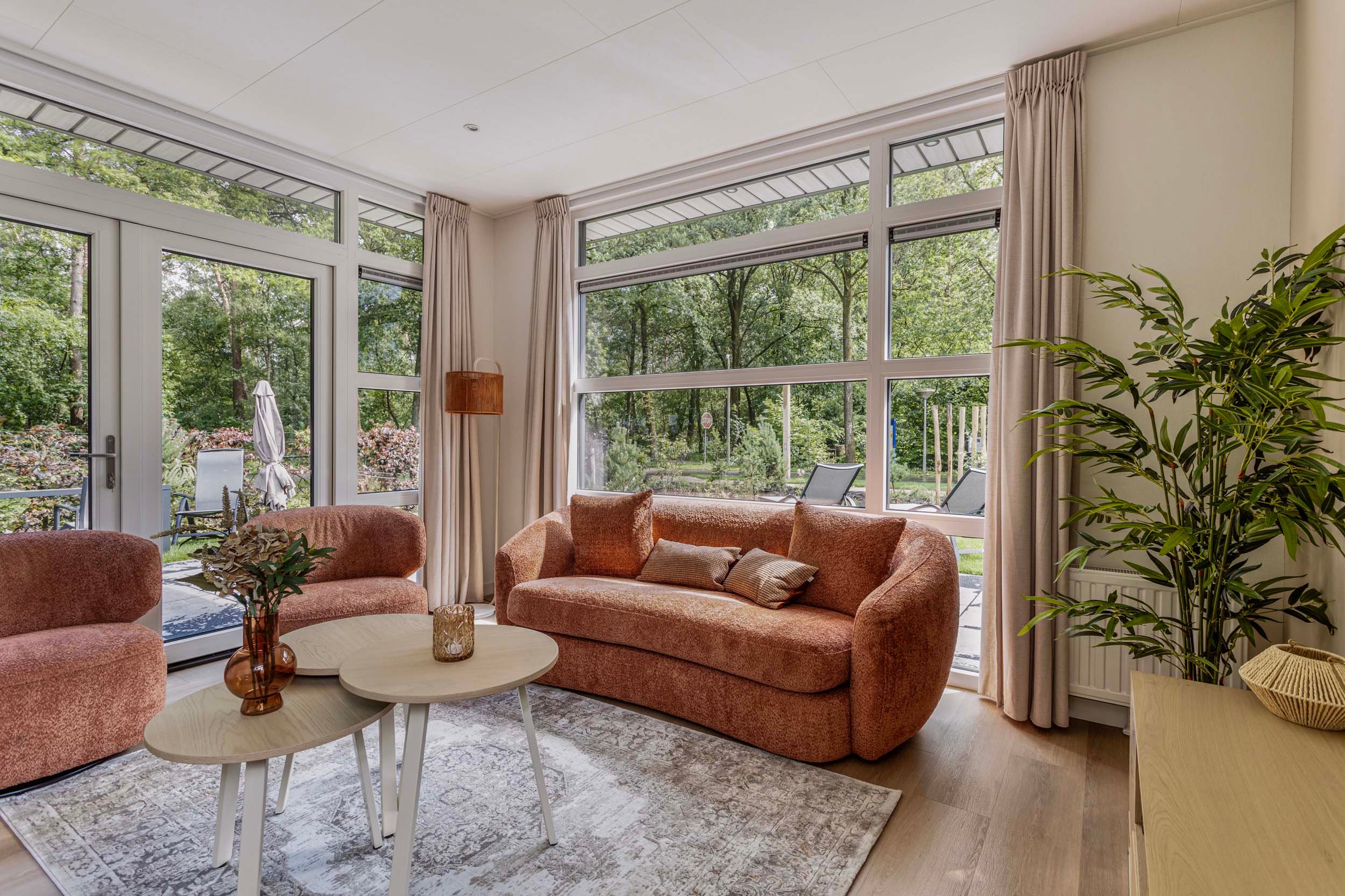 Resort de Brabantse Kempen - Bosvlucht 4 personen - 228 - Interieur - Woonkamer - 2